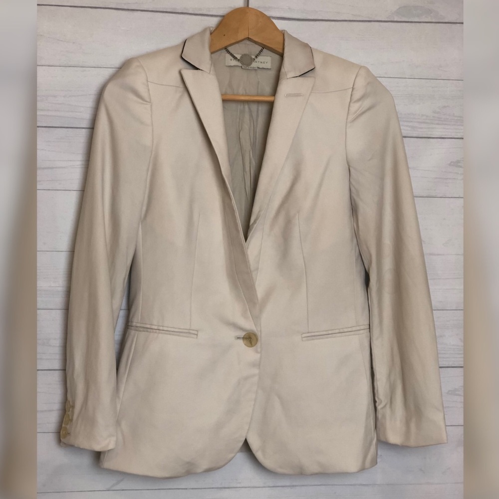 STELLA MCCARTNEY BEIGE BLAZER JACKET